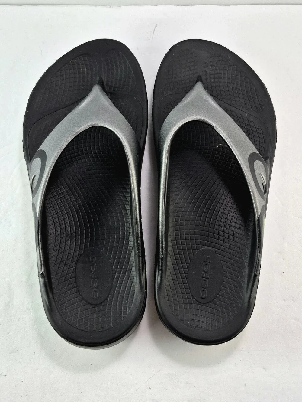 OOFOS OOriginal Sport Recovery Sandals Graphite Black Mens 8 / Womens 11